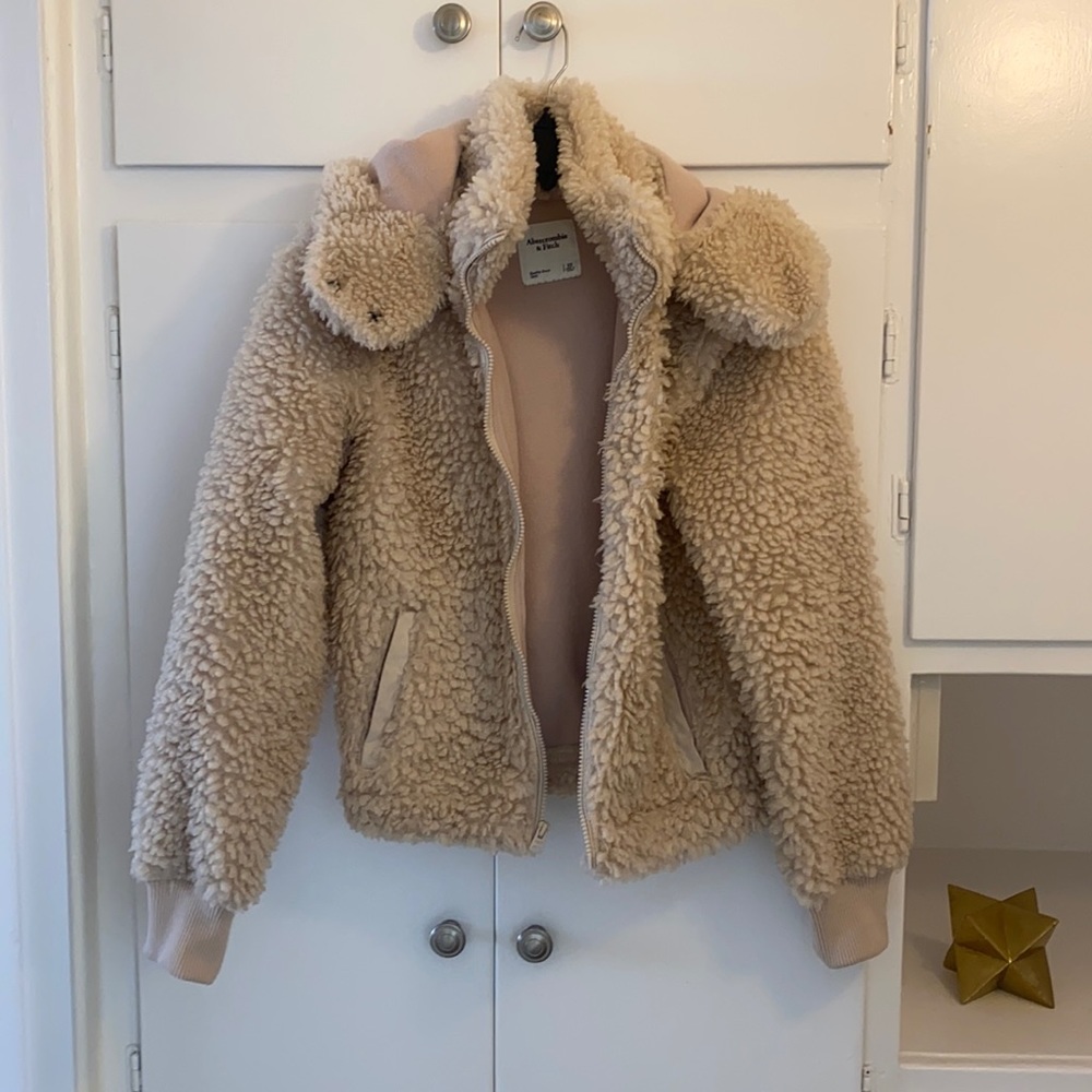 Abercrombie & Fitch Sherpa full zip hoodie